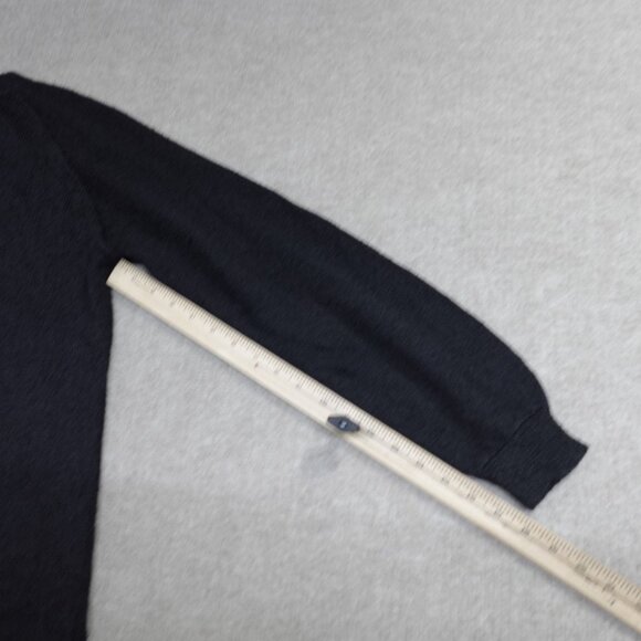 French French Rags Womens Sweater 2 Black Pullover Raglan Made in USA - Picture 8 of 11